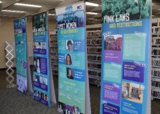 women's suffrage exhibit panelscrtop